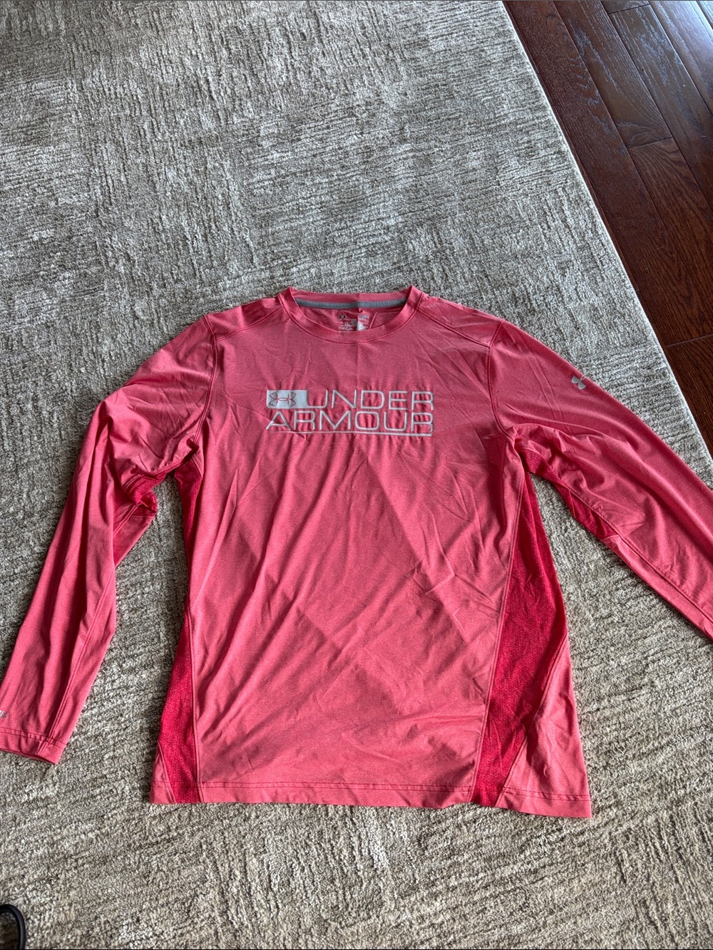 Under Armour Coral Pink/salmon Long Sleeve Performance Tee
